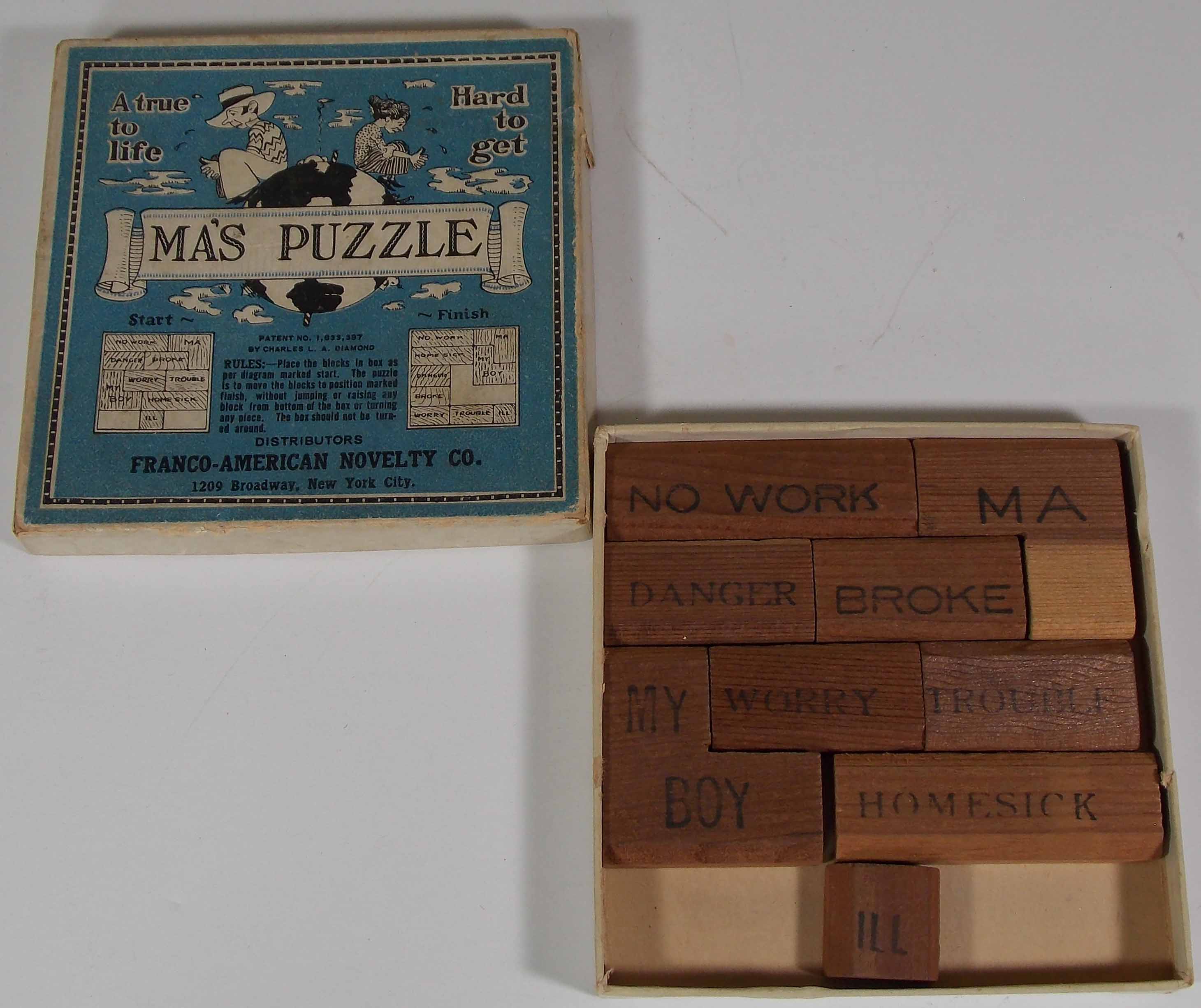 vintage puzzle box